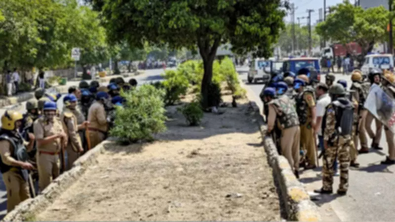 Delhi Police on High Alert as Noida Factory Workers' Protest Turns Violent