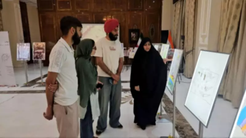 Delhi Schoolchildren Offer Hand-Drawn Tributes at Iranian Embassy for Minab Attack Victims