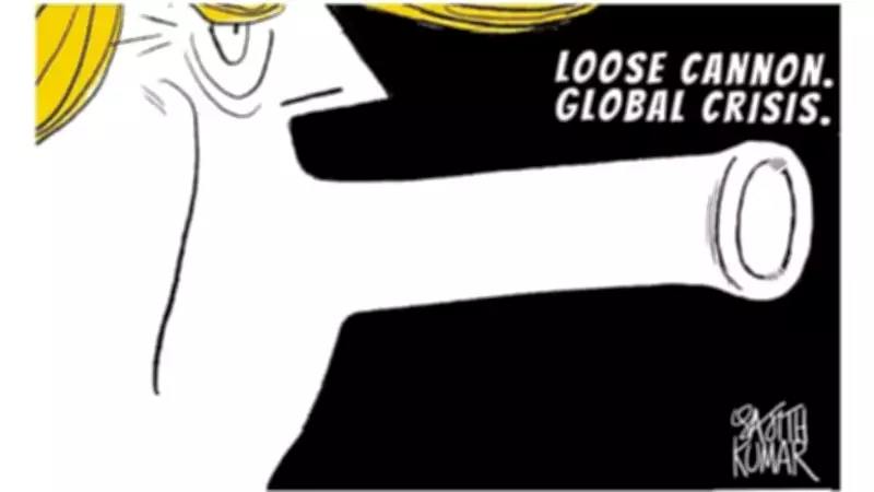 DH Toon Satirizes Global Crisis as a 'Loose Canon' in Political Cartoon