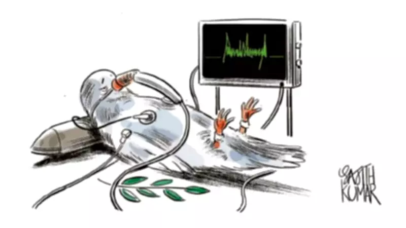 DH Toon: The Precarious State of Global Peace on Life Support