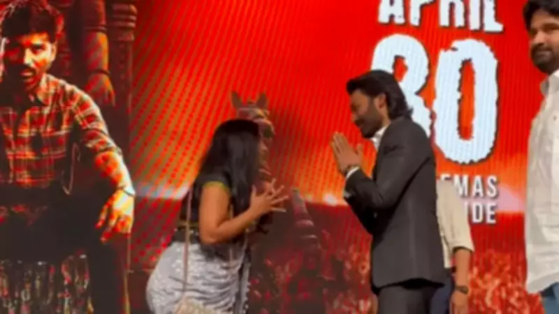 Dhanush Viral Fan Moment: Asks Kneeling Fan to Stand Up, Poses for Photo