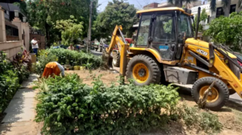 DLF Utilities Steps In to Remove Debris After Gurgaon Encroachment Drive