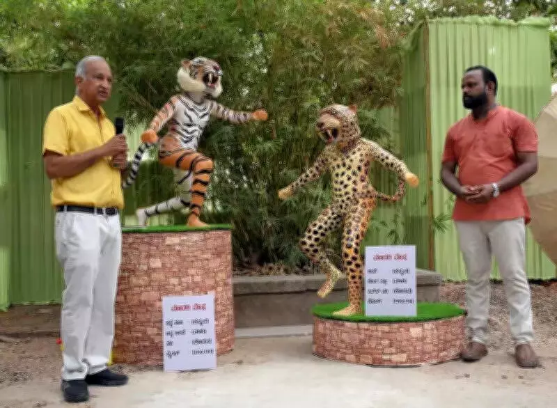 Dr K Ullas Karanth Unveils Realistic Tiger Dance Models in Mangaluru