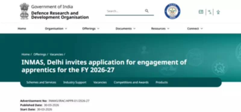 DRDO Opens Apprentice Positions at INMAS Delhi for Graduate and Diploma Holders