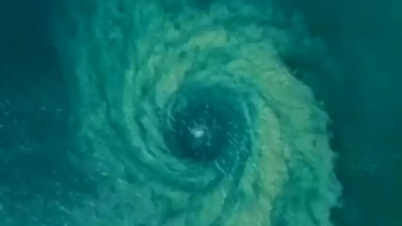 Drone Footage Captures Rare Rip Current Vortex at Sydney's Manly Beach