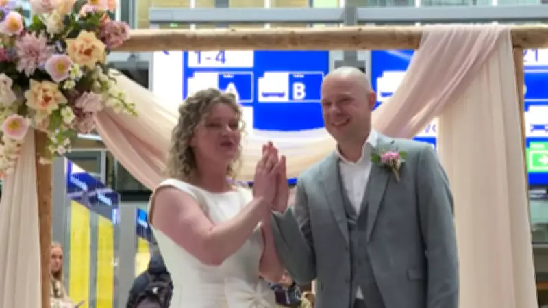Dutch Couple's Railway Station Wedding Makes Bold Sustainability Statement