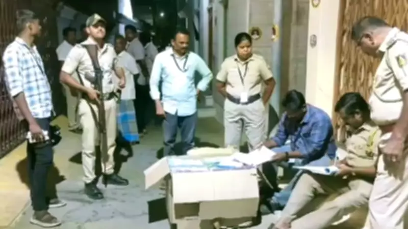 Election Squad Seizes 100 Saris in Namakkal, DMK Members Flee