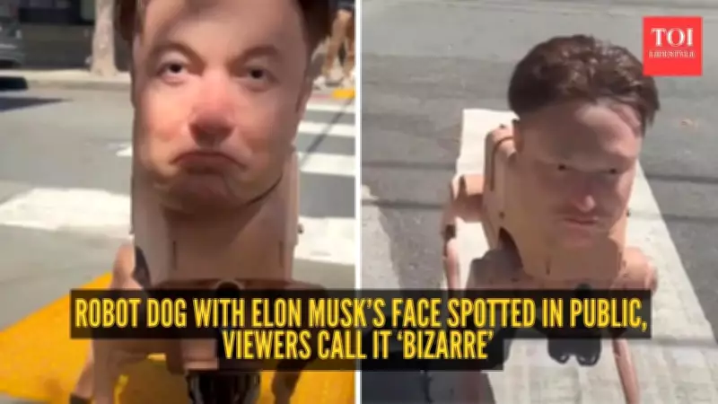 Elon Musk-Faced Robot Dog Stuns San Francisco, Sparks Viral Debate