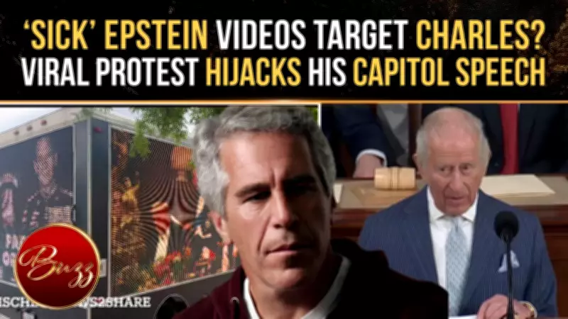 Epstein Ghost Follows King Charles to DC as Disturbing Videos Play During Speech