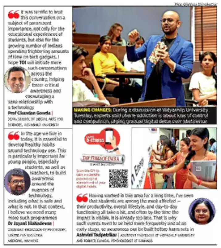 Experts in Bengaluru Redefine Phone Addiction Beyond Screen Time