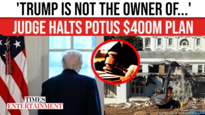 Federal Judge Blocks Trump's $400 Million White House Ballroom Project