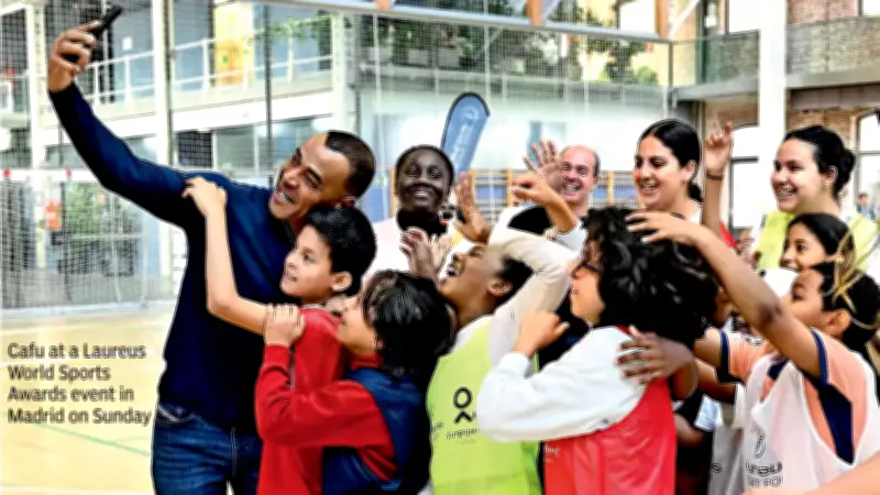 Football Legends Gullit, Figo & Cafu Predict World Cup Favorites at Laureus Awards