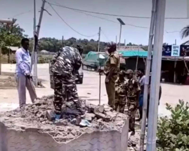 Forest Dept Demolishes Statue of Ex-Odisha Minister Damodar Rout Near Siali Beach