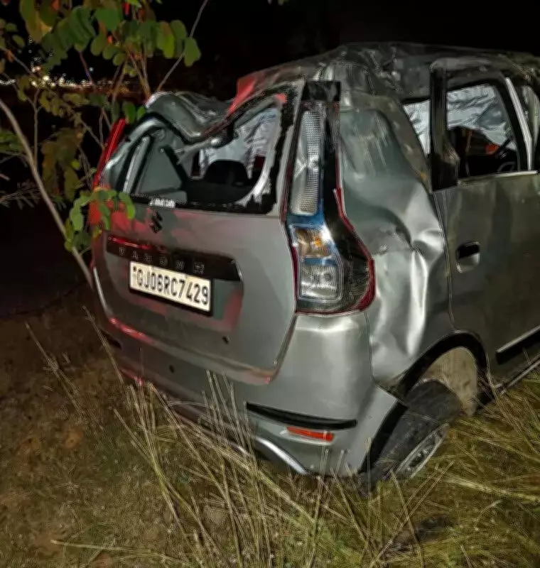 Four family members killed in car crash on Delhi-Mumbai Expressway in Gujarat