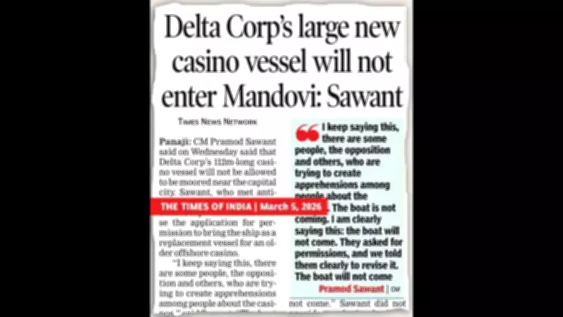 Goa CM Overrides Port Officials' Warnings to Approve Large Casino Vessel