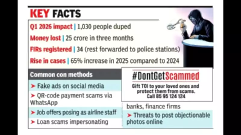 Goa Reports 1,030 Cyber Fraud Cases, Rs 25 Crore Lost in Q1 2026