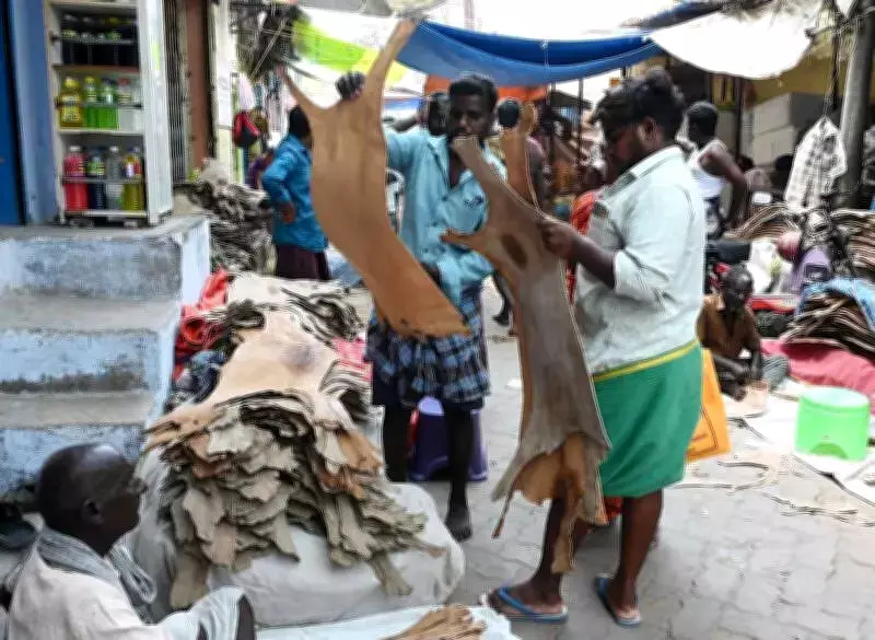 Goatskin Water Bags for Chithirai Festival Go on Sale in Madurai