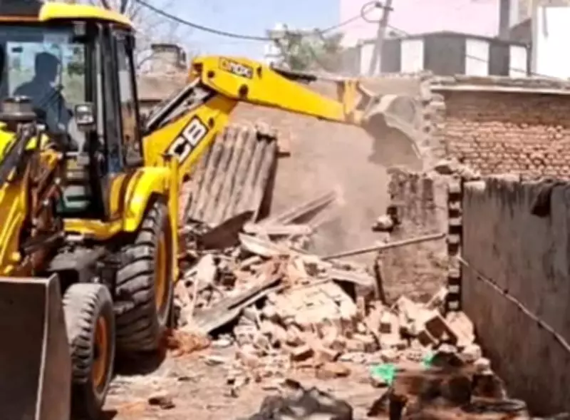Gurugram Authorities Bulldoze Illegal Property Linked to Gangster Kaushal Chaudhary