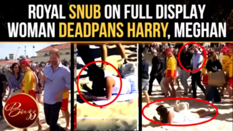 Harry and Meghan Snubbed at Bondi Beach by 'Unbothered' Woman in Viral Clip