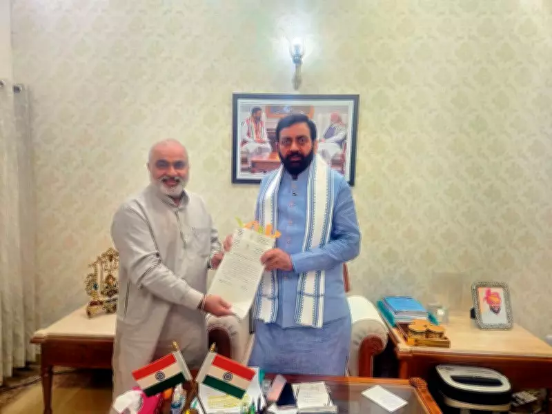 Haryana MLA Anand Singh Meets CM Nayab Singh Saini, Advocates for Karnal's Development