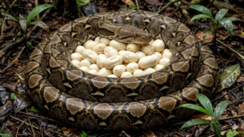 How Pythons Lay Up to 80 Eggs and Incubate Them With Body Heat