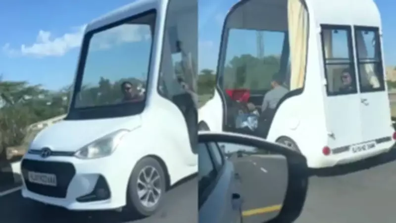 Hyundai Grand i10 Modified with Raised Roof Goes Viral in Gujarat