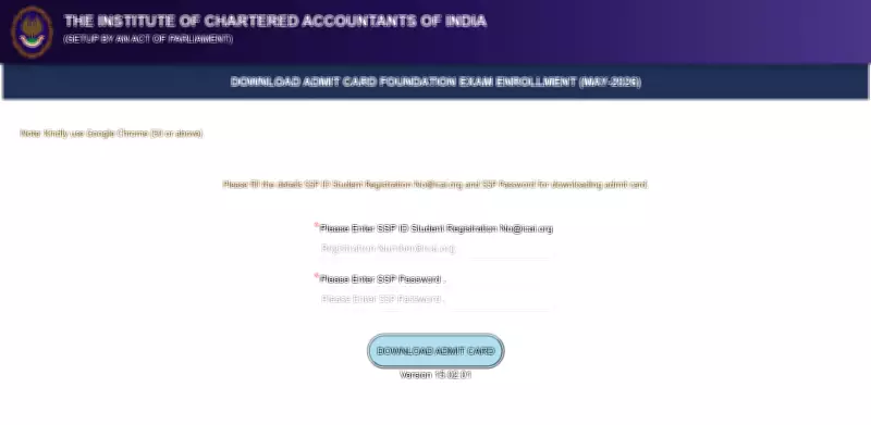 ICAI Releases CA Foundation May 2026 Admit Card: Download Now