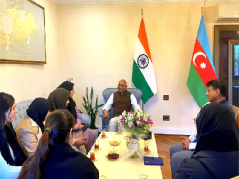 Indian Envoy Meets Final Evacuated Students from Iran via Azerbaijan