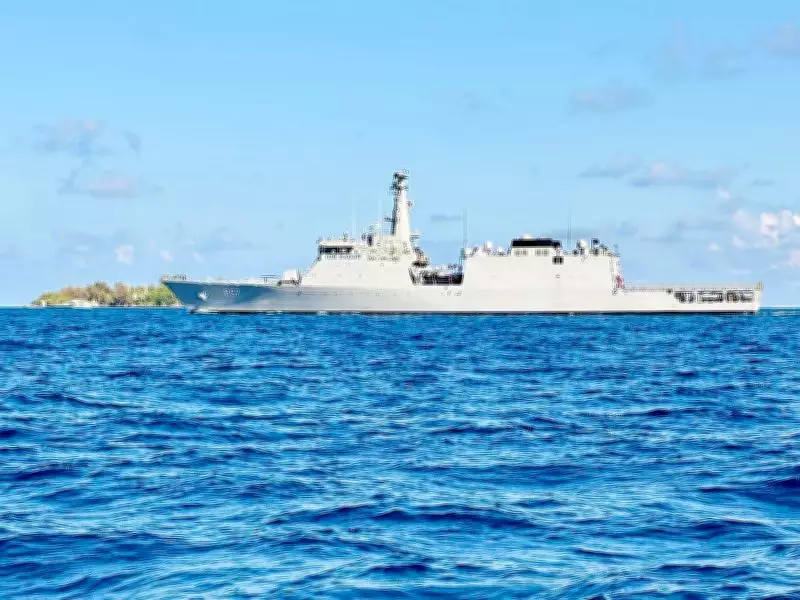 Indian Navy's INS Sagar Makes Strategic Port Call in Maldives on Overseas Deployment