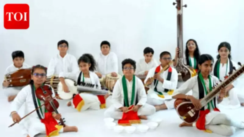 Indian Students in UAE Perform National Anthem with Traditional Instruments, Video Goes Viral