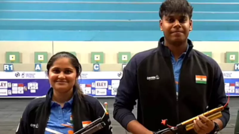 India's Palak and Mukesh Nelavalli Win Gold with World Record at ISSF World Cup