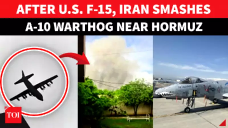 Iran Claims Double Victory: Destroys A-10 Warthog, F-15 Crashes in Dramatic Report