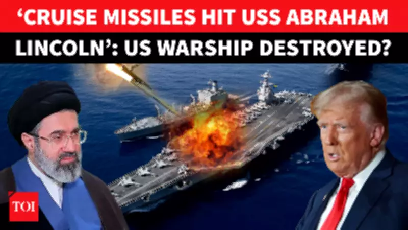 Iran Claims Missile Strike on US Aircraft Carrier USS Abraham Lincoln