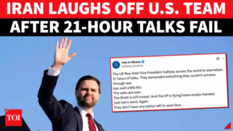Iran Mocks Trump and Vance After Failed Islamabad Peace Talks