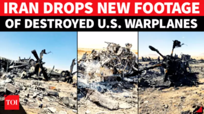Iran Releases Shocking Footage of Destroyed US Aircraft, Claims Black Hawks and F-15 in Ruins