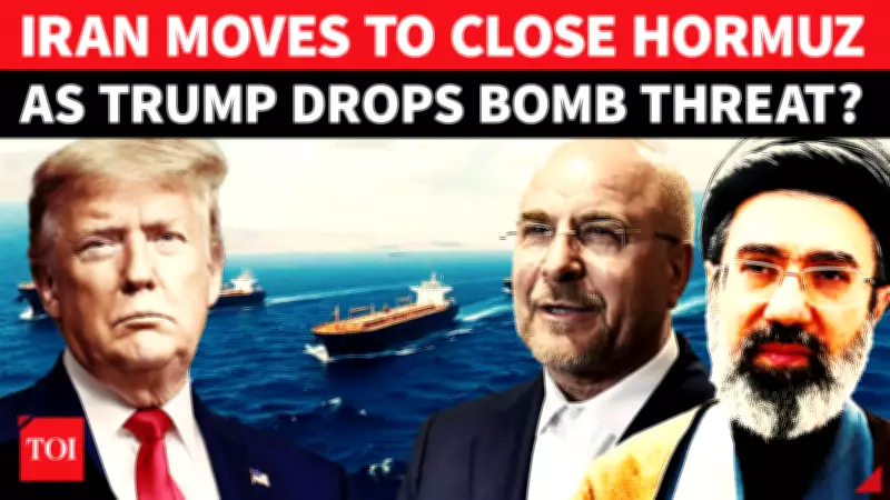 Iran's Ghalibaf Threatens To Close Hormuz Strait After Trump's Naval Blockade Remarks