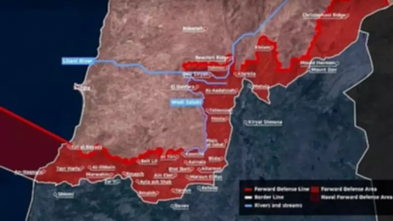 Israel Releases Detailed Map of South Lebanon Territory Under Its Military Control