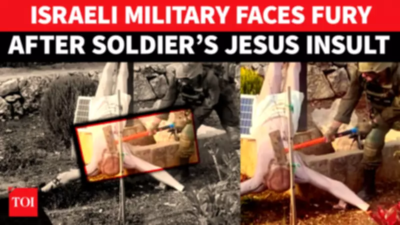 Israeli Soldier's Sledgehammer Attack on Jesus Statue Sparks Global Christian Outrage