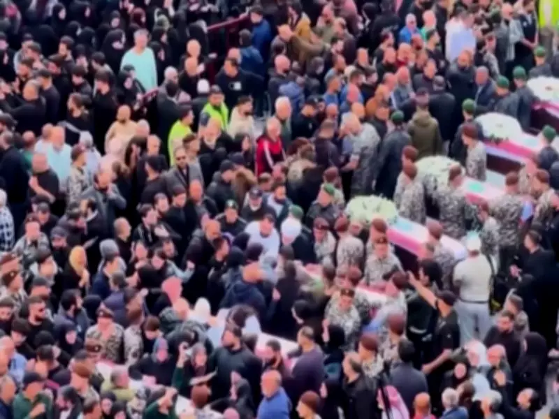 Israeli Strike in Sidon Kills 13 Lebanese Security Personnel, Sparks Mourning