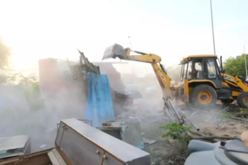 Jaipur Municipal Corporation Evicts Encroachments, Seizes 16 Canters of Goods