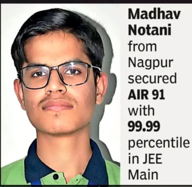 JEE Main Results 2026: Nagpur Students Score 99.99 Percentile, Maharashtra Shines
