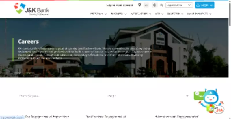 J&K Bank Opens Applications for 614 Apprentice Posts Under 2026 Recruitment Drive