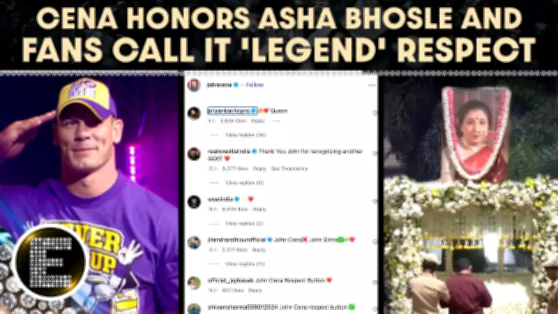 John Cena's Tribute to Asha Bhosle Goes Viral, Fans Hail Legendary Respect