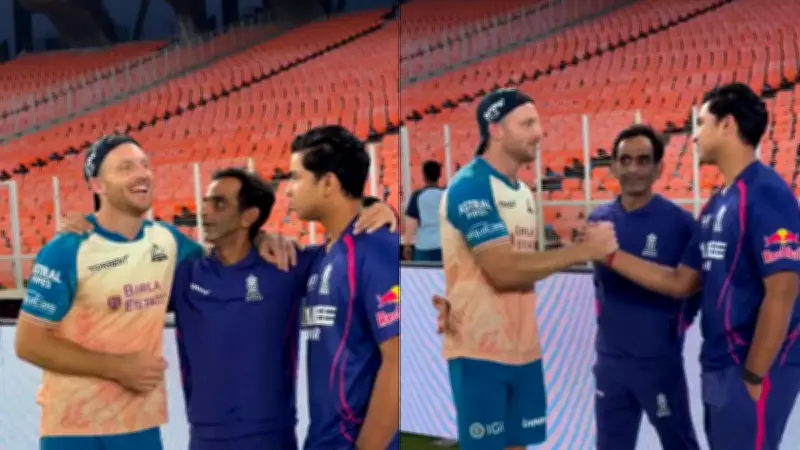 Jos Buttler's Heartwarming Gesture to Young Fan Vaibhav Sooryavanshi Before RR Match