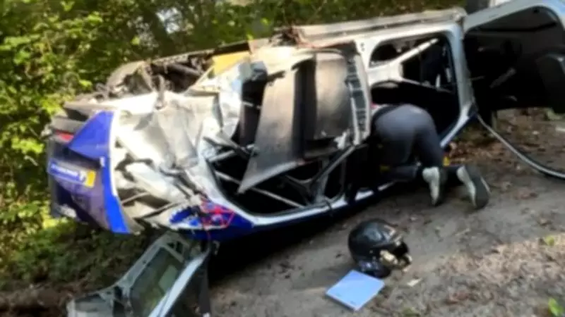 Jos Verstappen Escapes Injury in Heavy Rallye de Wallonie Crash