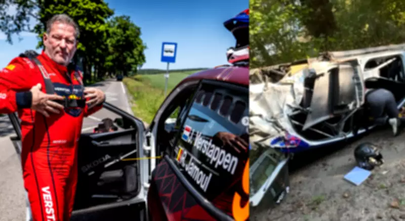 Jos Verstappen Walks Away from Violent Rally Crash in Belgium