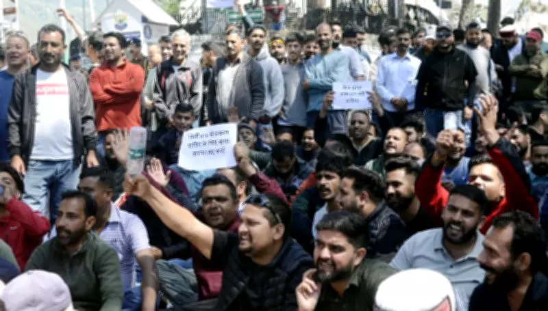 Kangra Paralyzed by Transport Unions' Protest Against Centralized Testing System