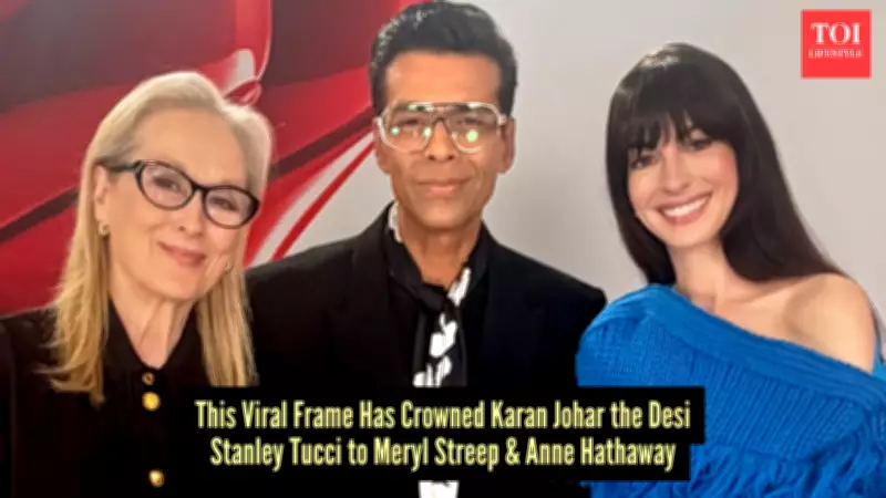 Karan Johar's Viral Photo with Meryl Streep Sparks Fashion Frenzy and Fan Comparisons