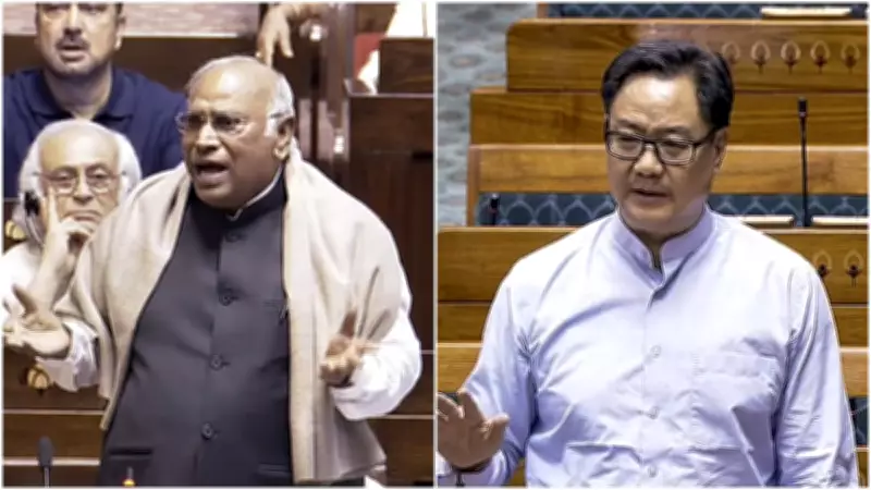 Kharge Criticizes PM Modi's Absence from West Asia Meeting, Rijiju Retorts