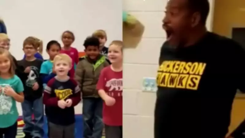 Kindergarteners Learn Sign Language to Surprise Deaf Janitor on His Birthday